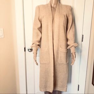 Bullocks Wilshire Vintage Long Yellow Cardigan